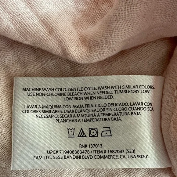 Three Dots Pink Gauze Shirt Dress | Size M | NWT 100% Cotton boho - Picture 5 of 8